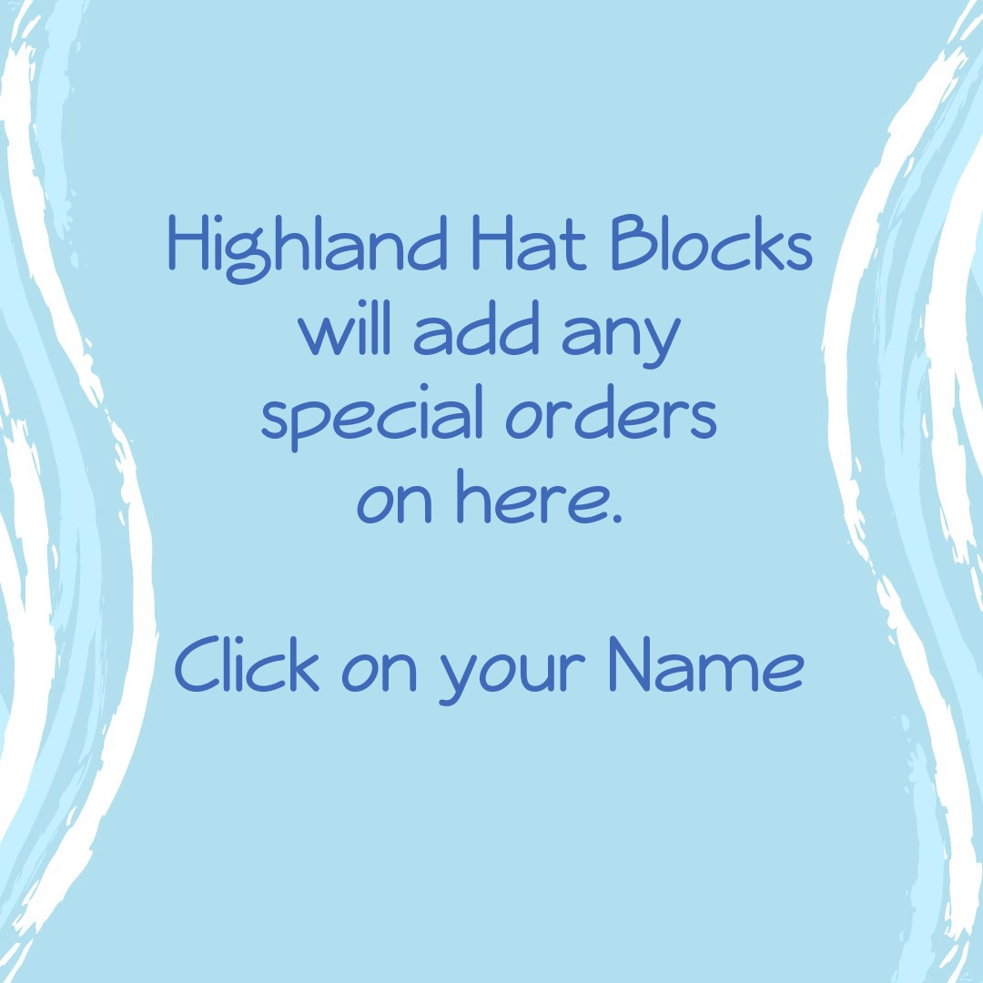 Design your own 'Hat Block' and we will create it.