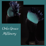 Load image into Gallery viewer, HHB422 Teardrop Fascinator approx 8&quot; x 6&quot;
